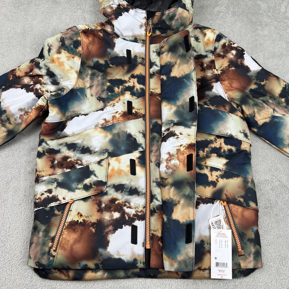 Obermeyer Waterproof Gage Snowboard Ski Jacket Teen Boys Medium 10-12 Coat Cloud - Picture 5 of 14